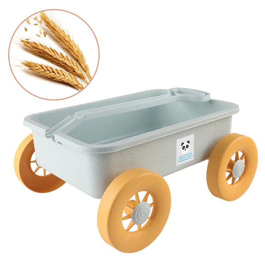 Children’s Wheat Straw Little Boy Beach Pusher Toy-0