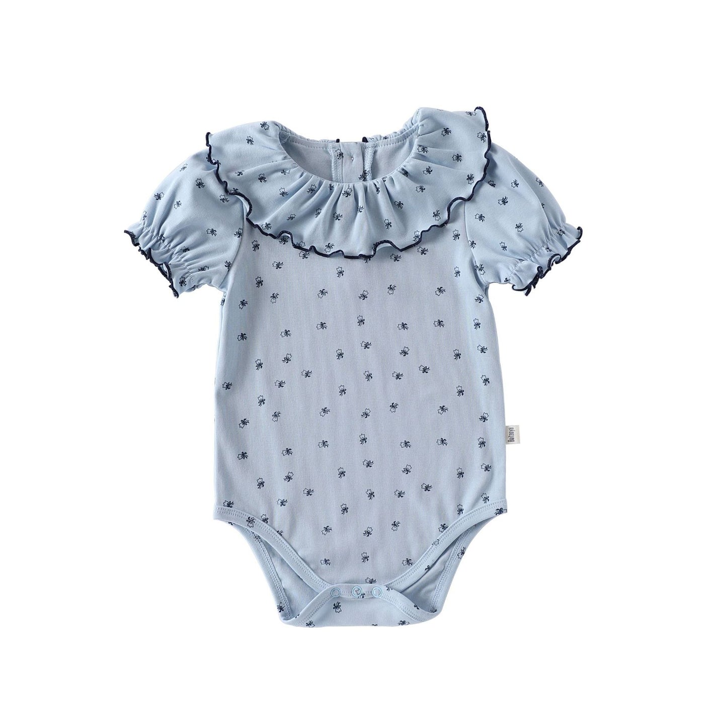 Summer Arrival Baby Unisex Short Sleeves Simple Pattern Onesies Bodysuits-0