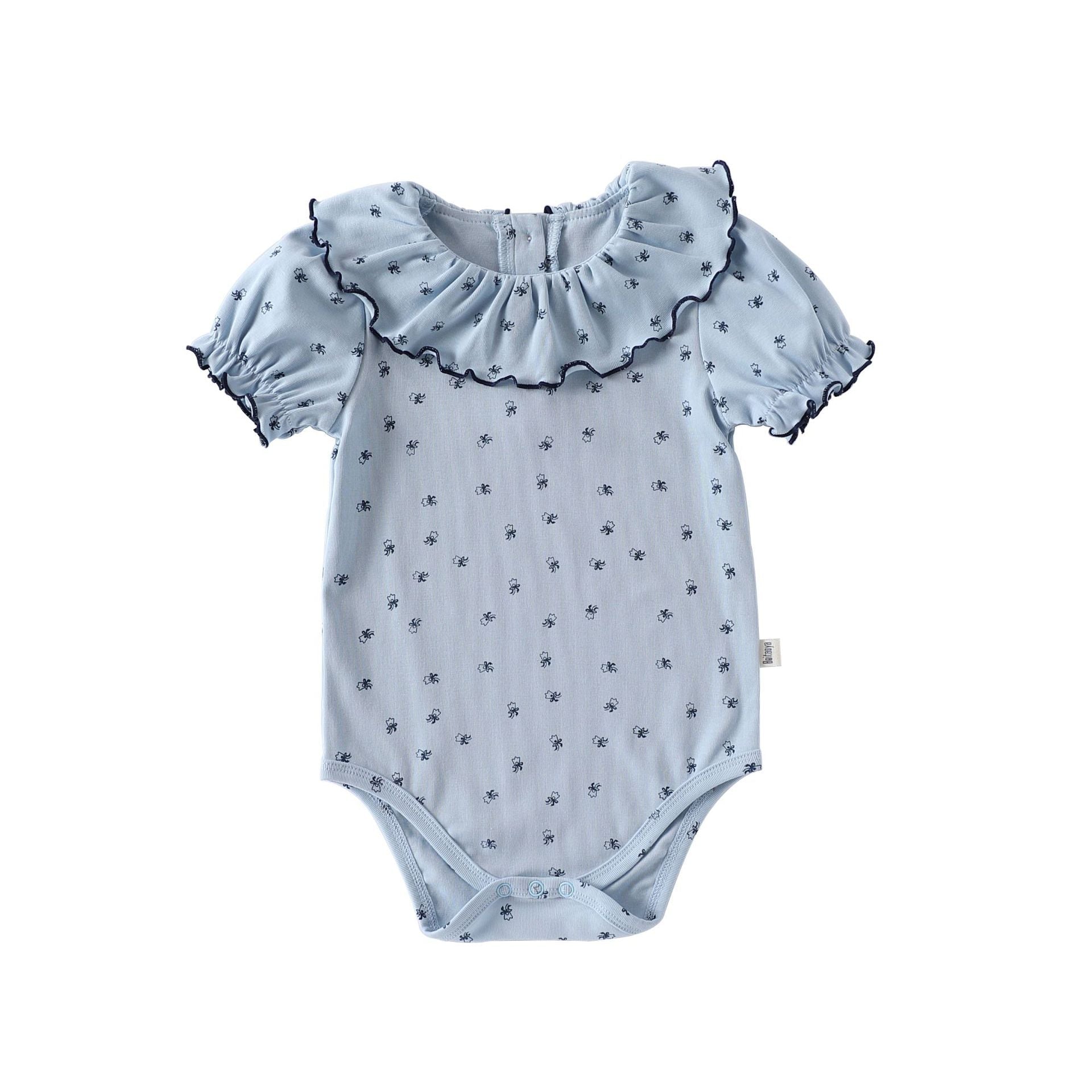 Summer Arrival Baby Unisex Short Sleeves Simple Pattern Onesies Bodysuits-0