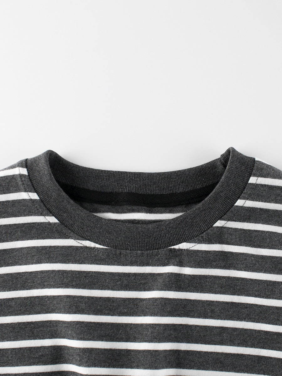 Arrival Children Boys’ Casual Striped Short Sleeves T-shirt in European and American Style for Summer-2