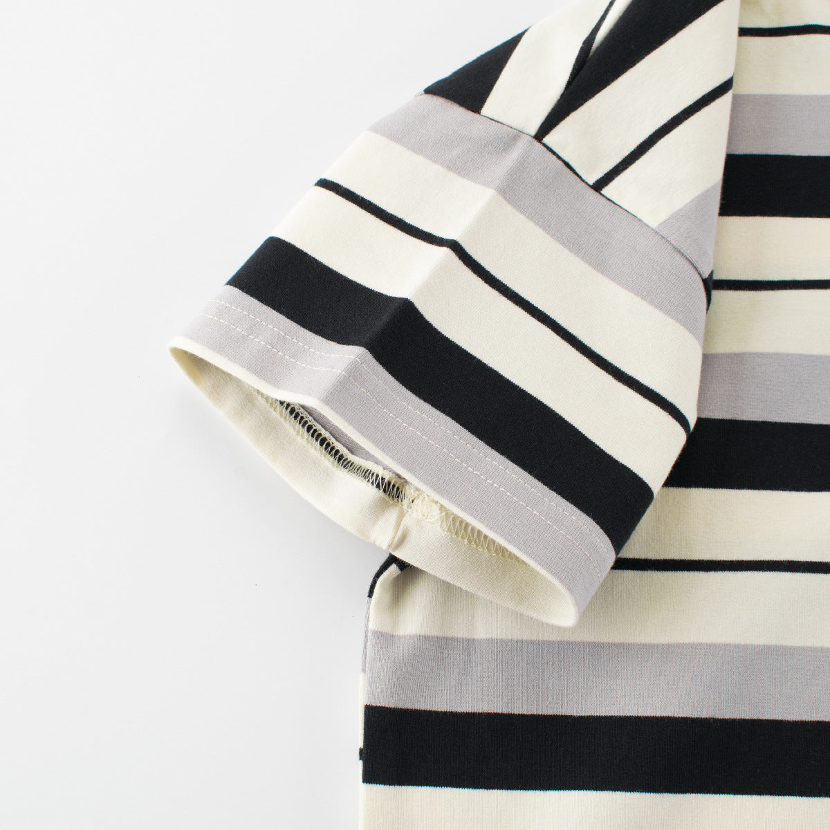 Summer Arrival Kids’ Striped Pattern T-shirt in European and American Style-3