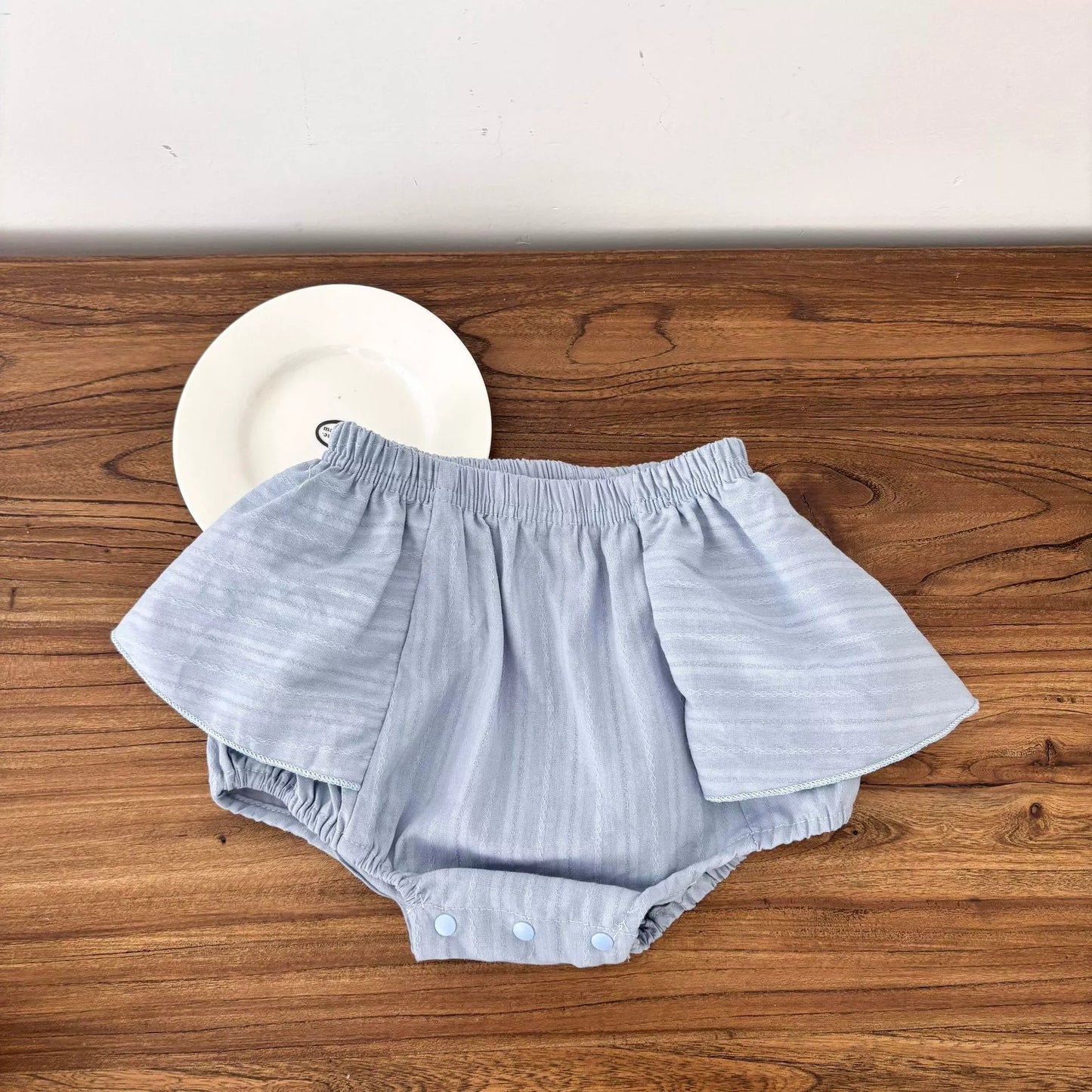 Summer Hot Selling Baby Kids Girls Sleeveless Butterfly-bows Pattern Vest and Bloomers Clothing Set-3