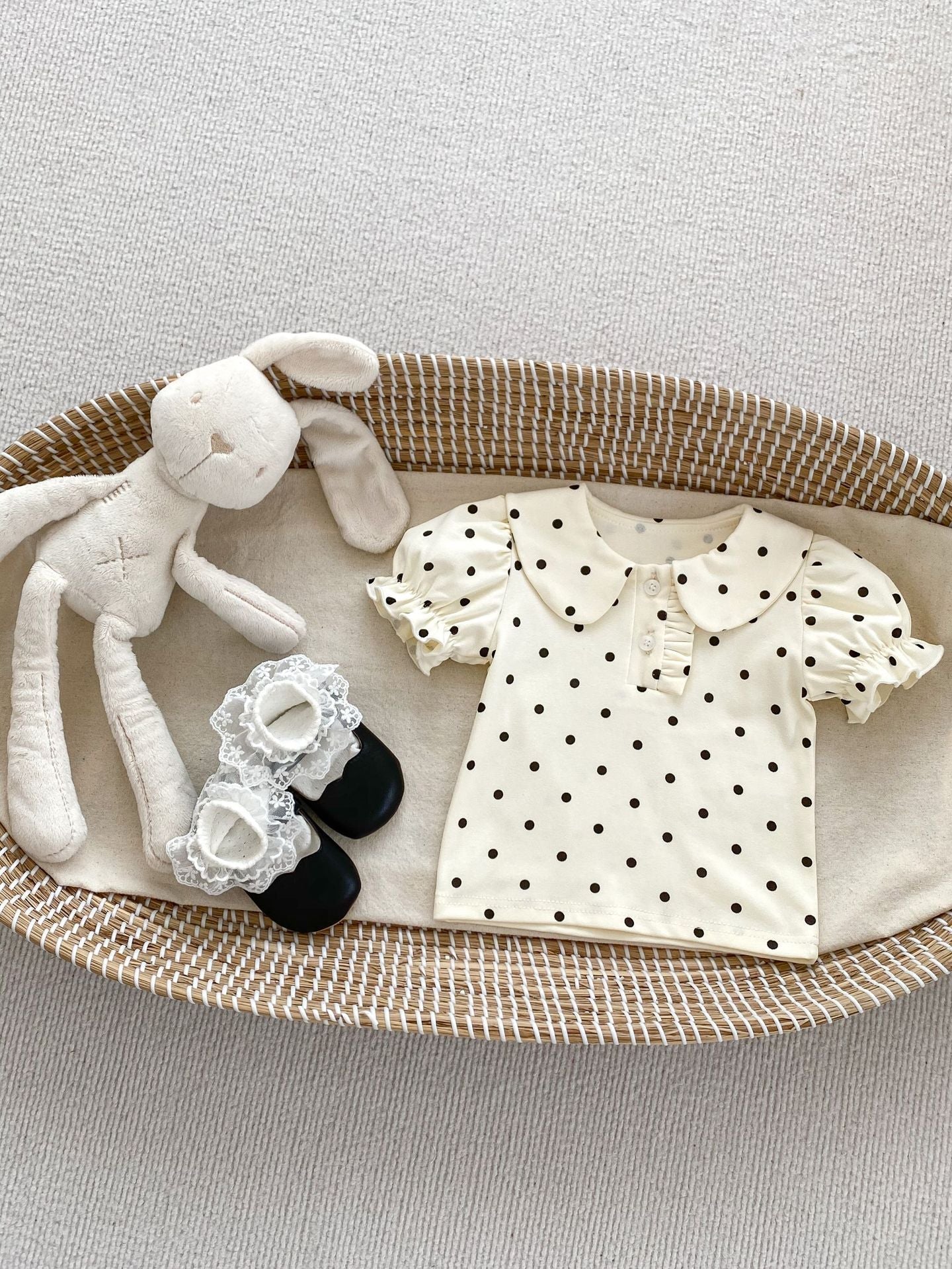 Summer Baby Kids Girls Fashion Short Sleeves Base Shirt And Skirt Clothing Set-6