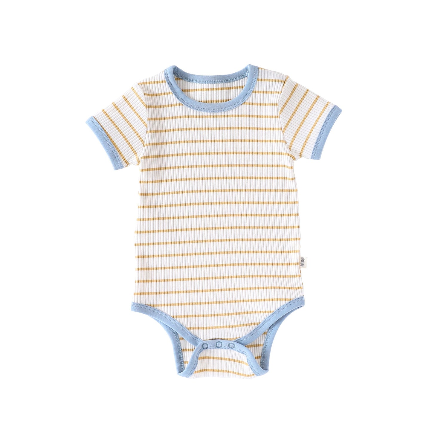 Summer Arrival Baby Unisex Sleeveless Striped Design Onesies Bodysuits-6