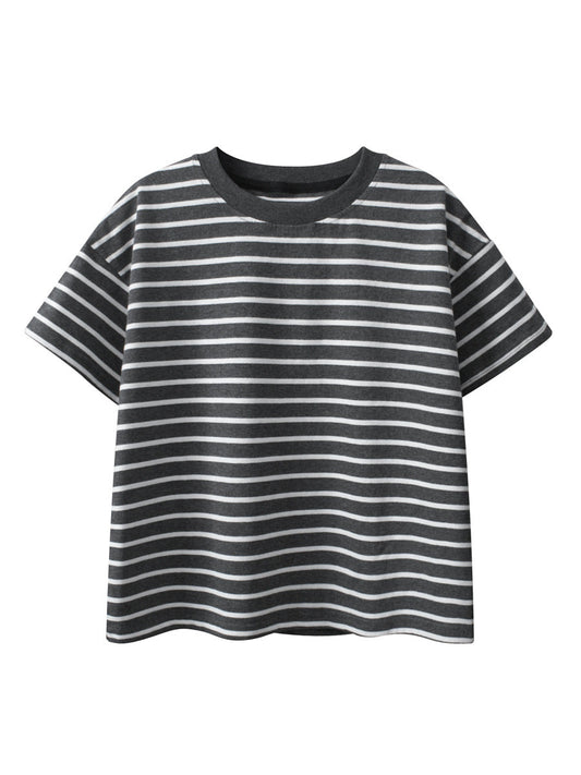 Arrival Children Boys’ Casual Striped Short Sleeves T-shirt in European and American Style for Summer-0