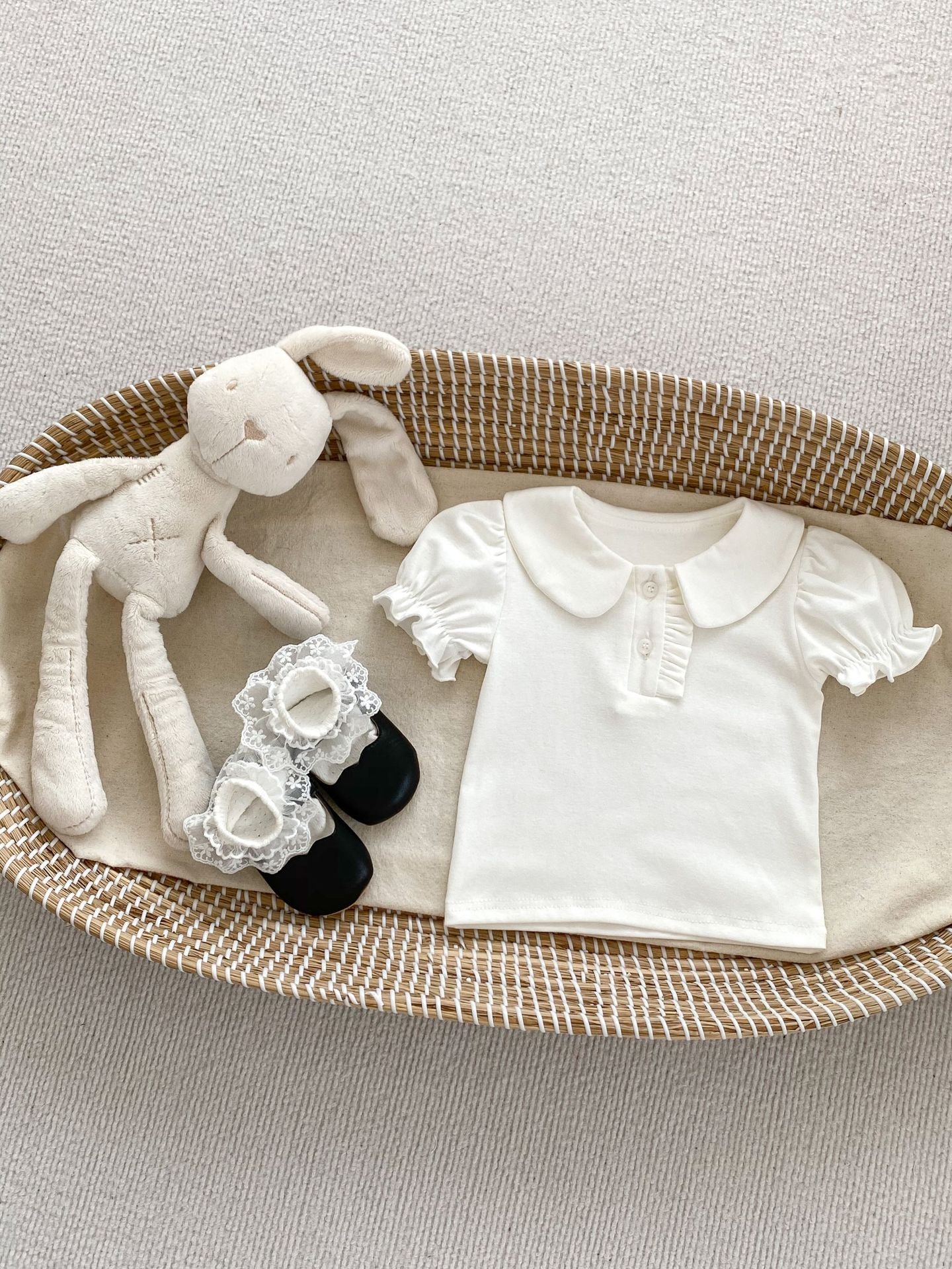 Summer Baby Kids Girls Fashion Short Sleeves Base Shirt And Skirt Clothing Set-8