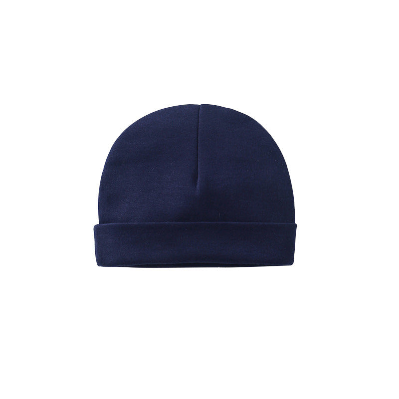 Baby Solid Color Double Dome Hat Tire Cap Thermal Caps-6